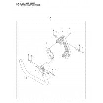 Vibration Damped Handle Parts For LF 100 LAT Diesel By Husqvarna