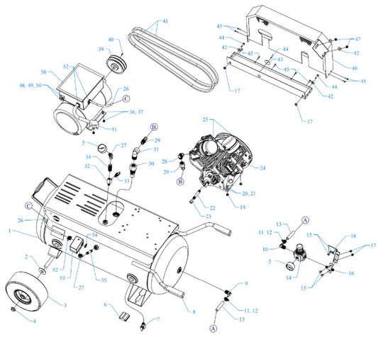 W5B-30P-SSC Assembly Parts By Jenny