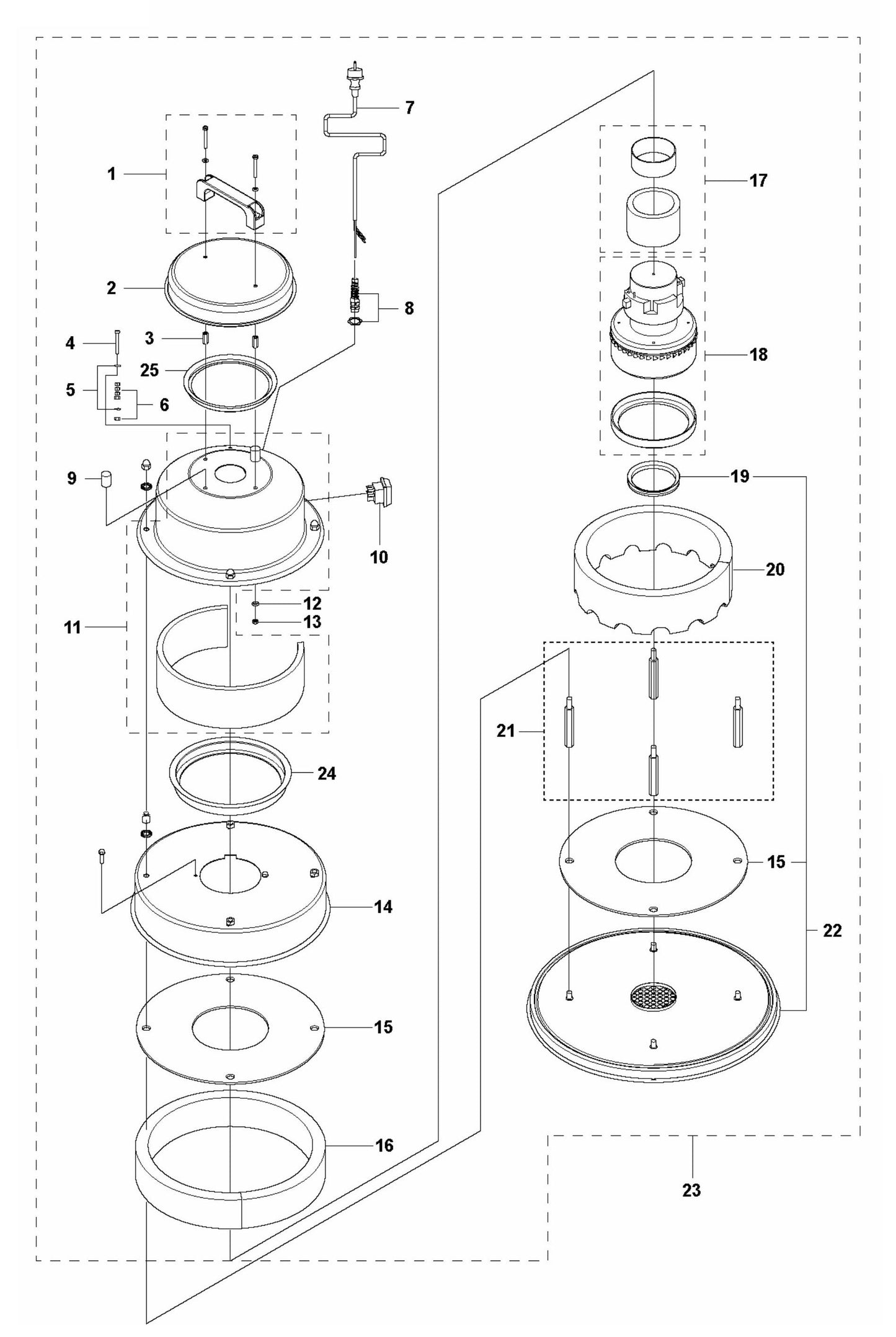 W 70 Motor Assembly Parts