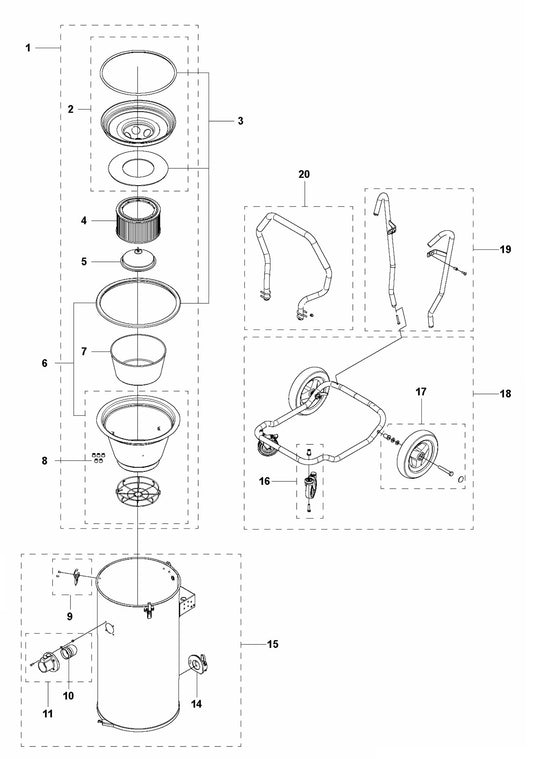 W 70 Tank Assembly Parts