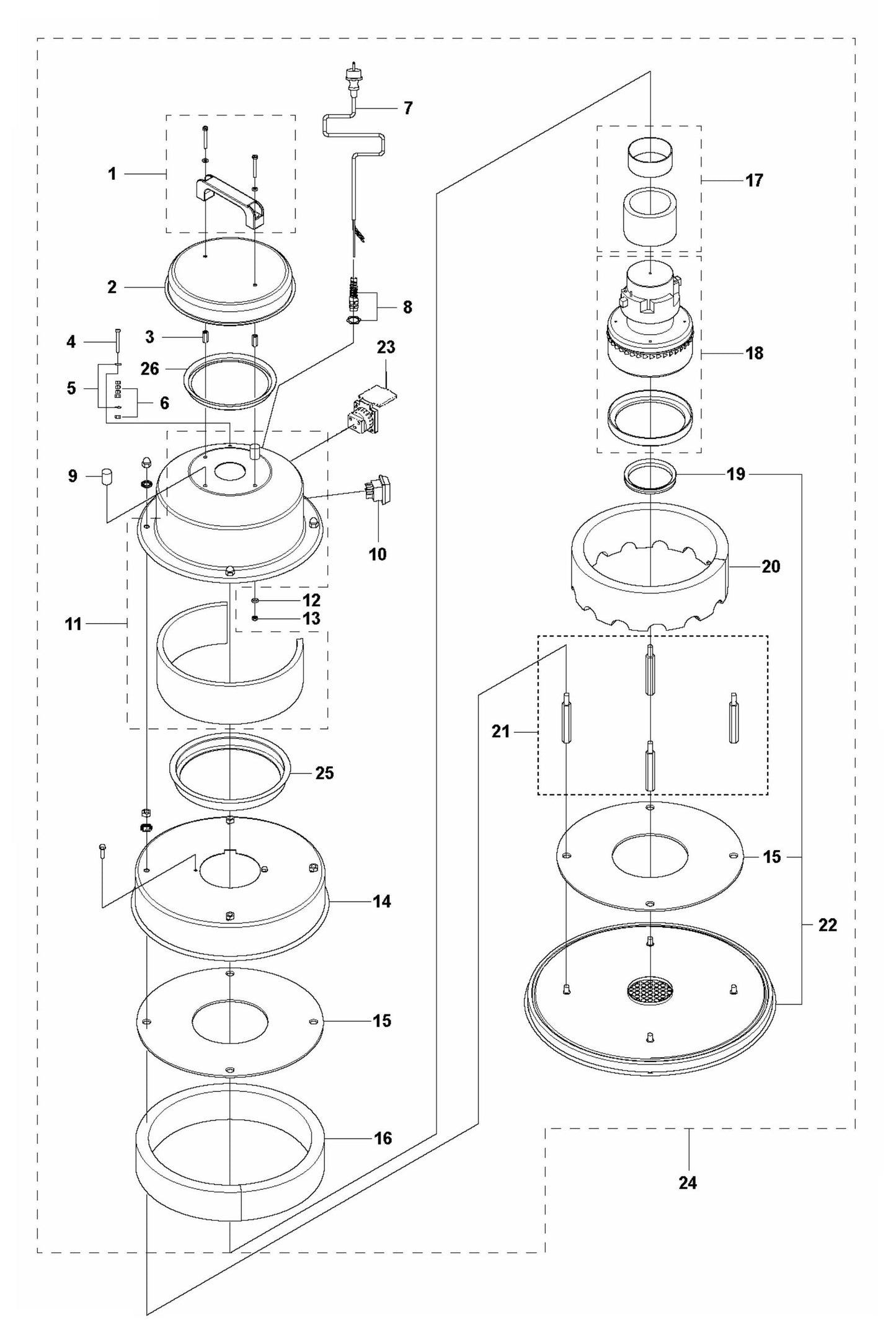 W70 P Motor Assembly Parts