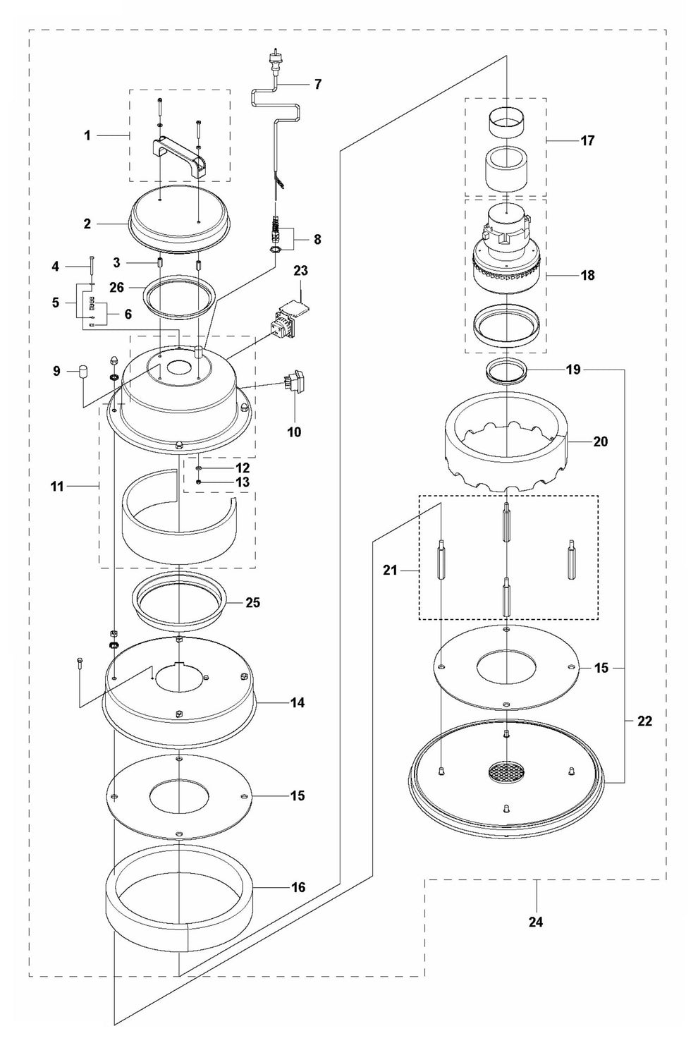 W70 P Motor Assembly Parts