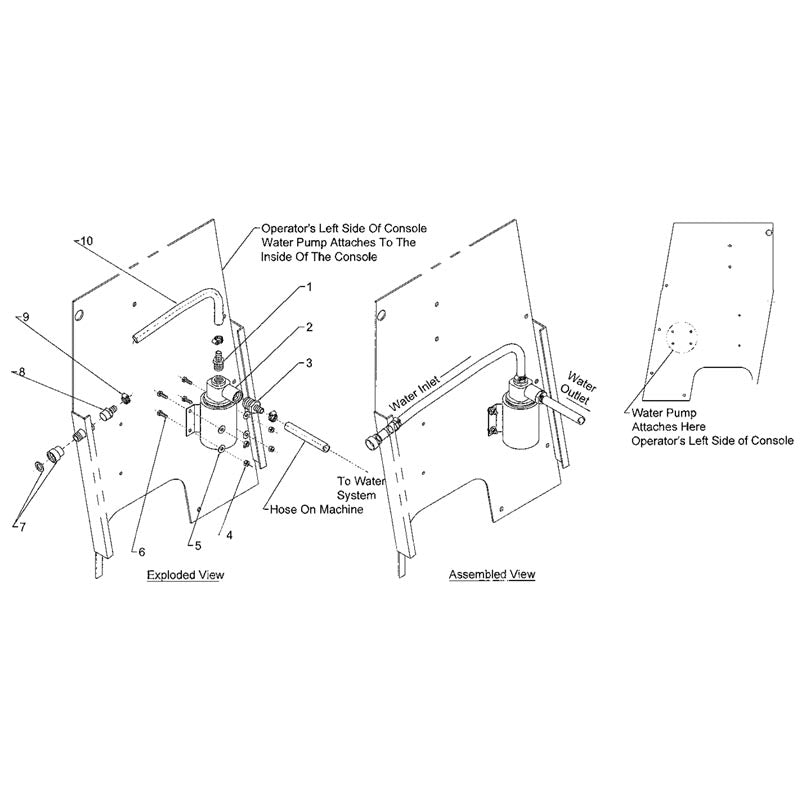 C3120 C6120 Optional Water Pump Group  Parts By Norton Clippers