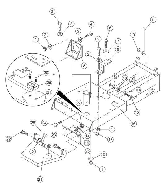 WBH-16 Chassis Assembly Parts by Multiquip Whiteman