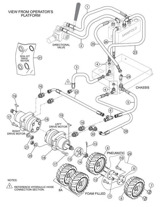 WBH-16EAWD Hydraulic Drive Assembly parts by multiquip Whiteman