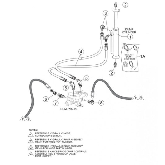 WBH-16 Hydraulic Dump Assembly Parts by Multiquip Whiteman