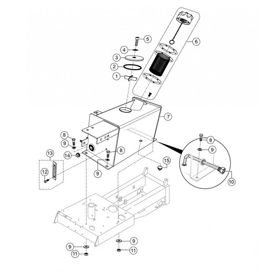 WBH-16 Hydraulic Oil Tank Assembly Parts by Multiquip Whiteman