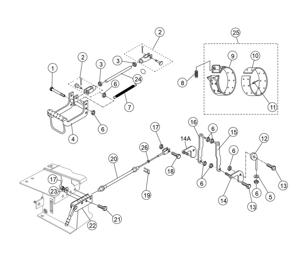 WBH-16EF Brake Assembly Parts by Multiquip Whiteman