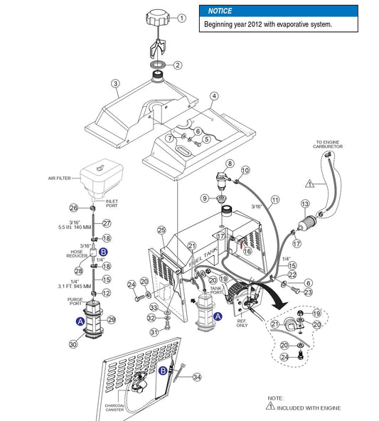 WBH-16EF Fuel Tank Assembly (Steel) Parts by Multiquip Whiteman