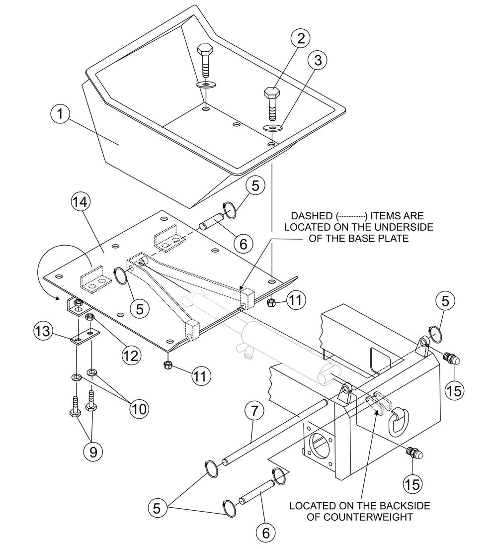 WBH-16EF Tub Assembly Parts by Multiquip Whiteman