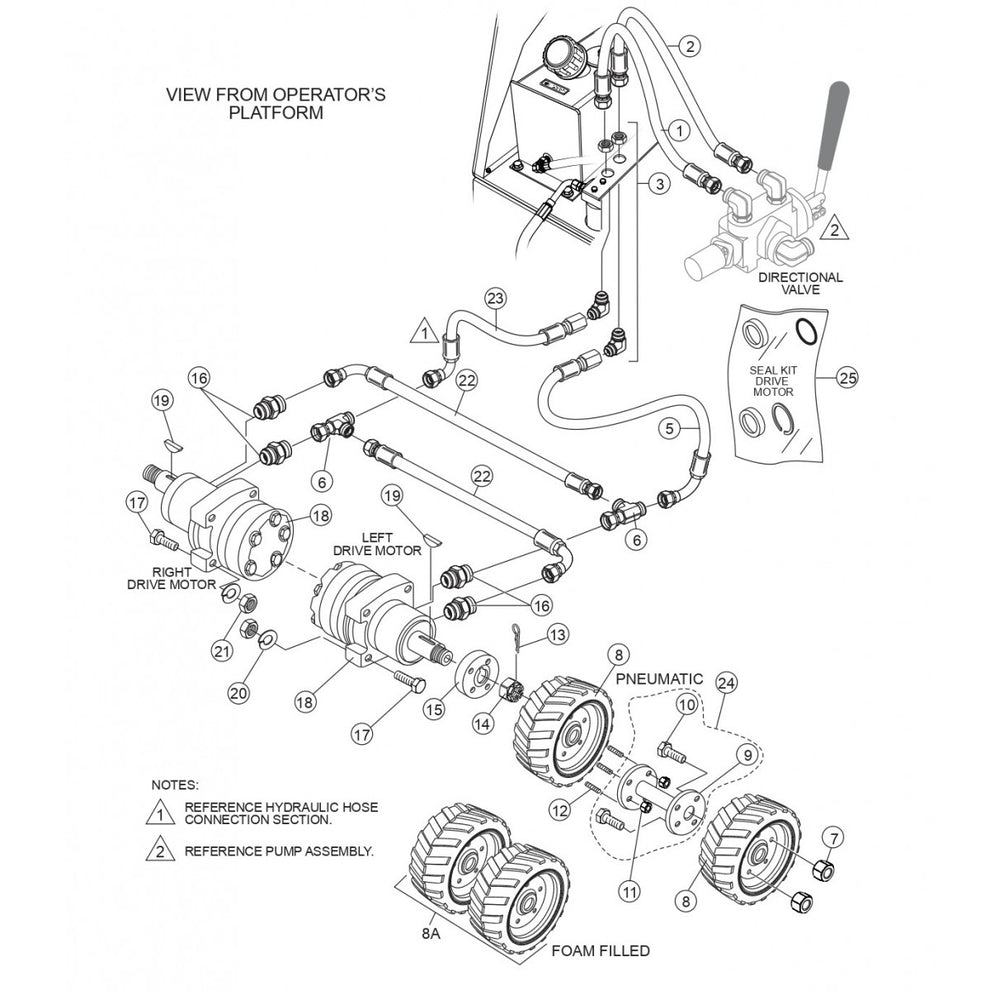 WBH-21EFP Hydraulic Drive Assembly parts by Multiquip Whiteman