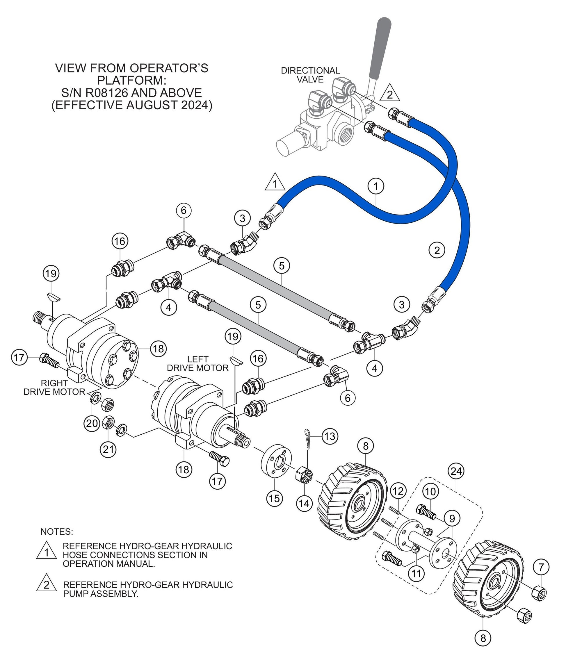 WBH-21EFP Hengle Hydraulic Drive 2 Assembly Parts by Multiquip Whiteman