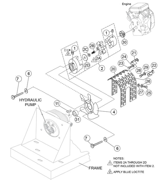 WBH-21EFP Pump and Coupling Assembly Parts by Multiquip Whiteman