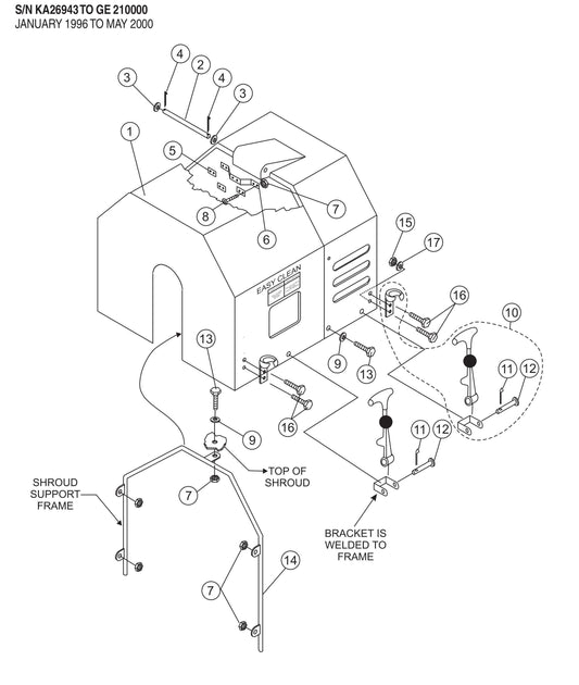 Plastic Engine Cover Assembly Parts- WM120PH, WM120SH Hydraulic Plaster/ Mortar Mixers