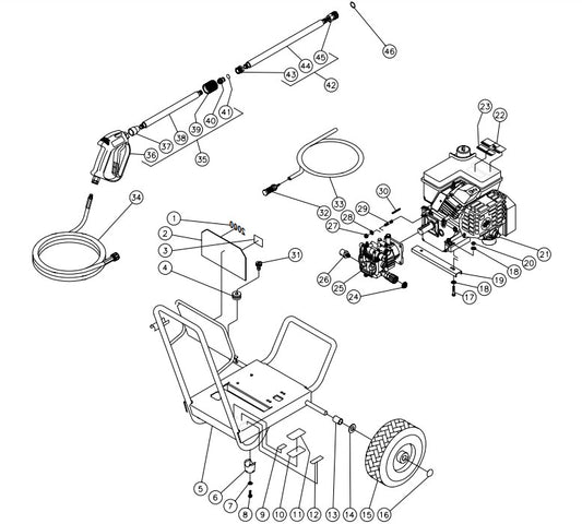 WP-2000-0MTB Frame Assembly Parts by MiTM