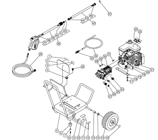 WP-2000-1MTB Frame Assembly Parts by MiTM