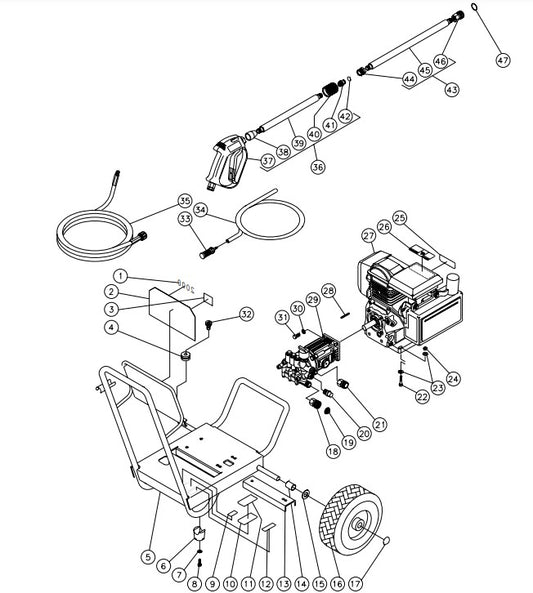 WP-2003-0MHB Frame Assembly Parts by MiTM