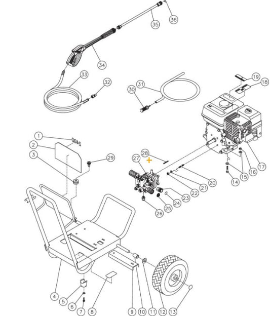 WP-2403-0MHB Frame Assembly Parts by MiTM