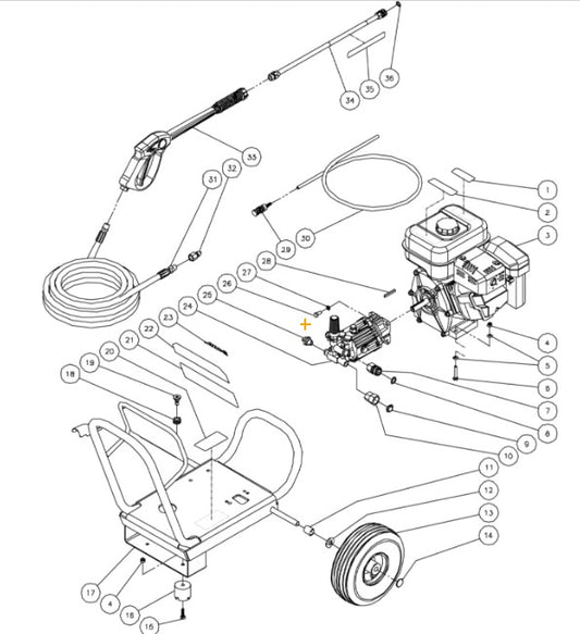 WP-2403-3MRB (sn:0-10079329) Frame Assembly Parts by MiTM