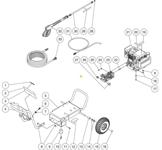 WP-2700-4MHB (sn:0-10397866) Frame Assembly Parts by MiTM