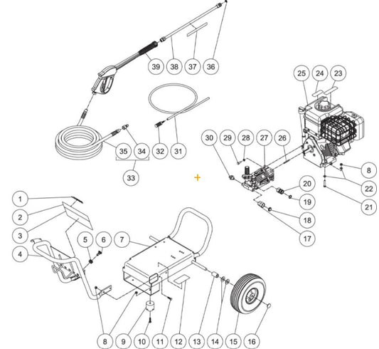 WP-2550-3MBB Frame Assembly Parts by MiTM