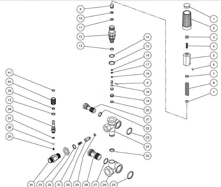 WP-2700-0MIB/1MIB, WP-2703-0MHB, WP-3500-0MVB, WP-3504-0MHB Unloader Assembly Parts by MiTM