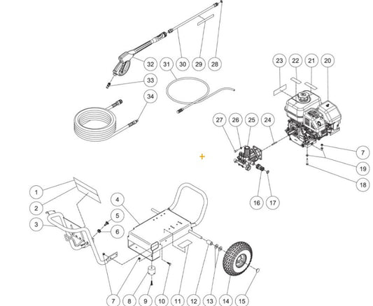 WP-2700-0MKB (sn:0-10812415) Frame Assembly Parts by MiTM