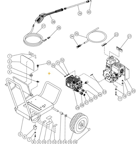 WP-2700-1MIB (sn:0-10006443) Frame Assembly Parts by MiTM