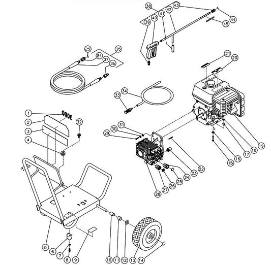 WP-3000-0MVB (sn:0-10070000) Frame Assembly Parts by MiTM