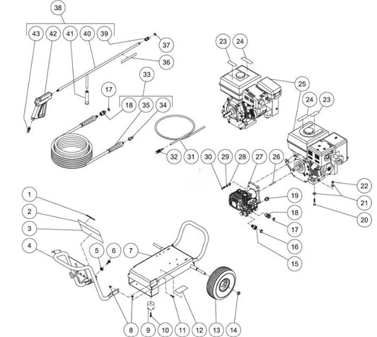 WP-3003-0MHB, WP-3003-0MRB (sn:10070001-99999999) Frame Assembly Parts by MiTM