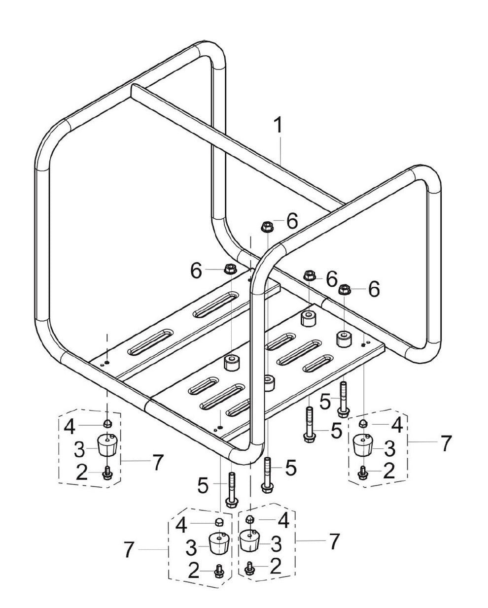 BE WP-3070S 3" Water Pump Frame Assembly Parts by BE Power Equipment