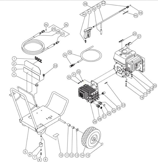 WP-3304-0MHB (sn:0-10070000) Frame Assembly Parts by MiTM