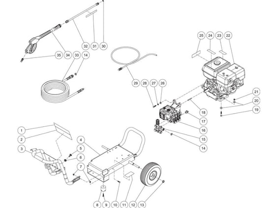 WP-3400-5MSB (sn:10817969-99999999), WP-3600-0MSB Frame Assembly Parts by MiTM