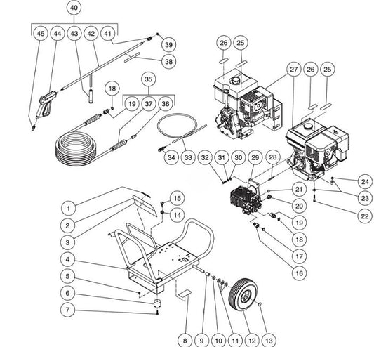WP-3500-0MVB, WP-3504-0MHB (sn:10176596-99999999)Frame Assembly Parts by MiTM
