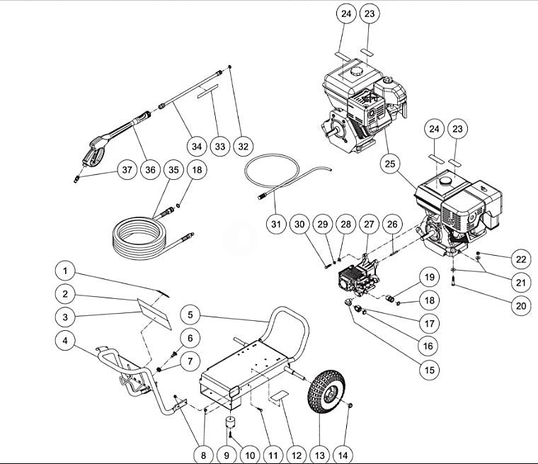 WP-4000-4MHB, WP-4000-4MRB (sn:0-10670866) Frame Assembly Parts by MiTM	