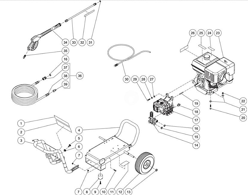 WP-4000-4MHB, WP-4000-4MRB (sn:10751894-99999999) Frame Assembly Parts by MiTM	