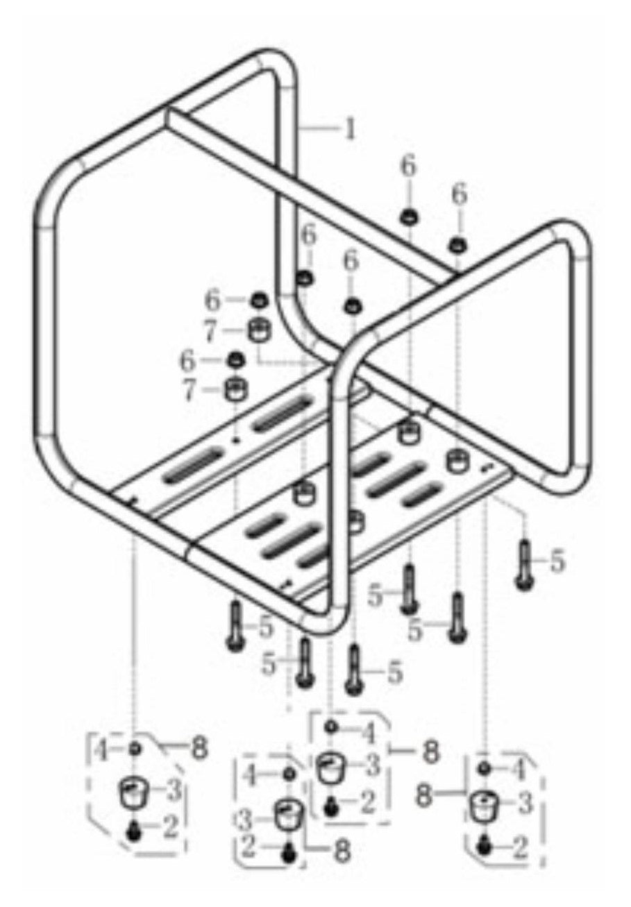 BE WP-4013HR Water Pump Frame Assembly Parts by BE Power Equipment