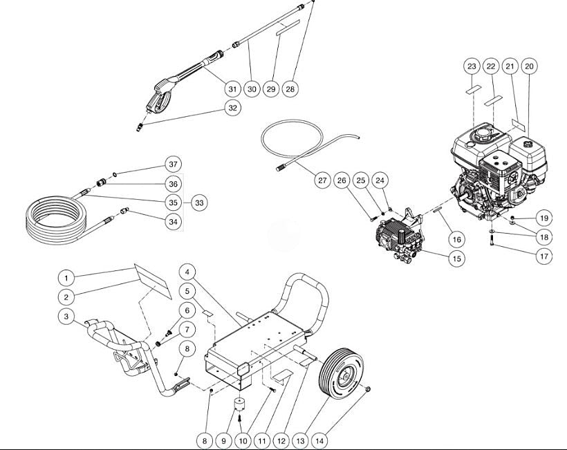 WP-4200-0MHB/OMKB (sn:11390469-99999999)Frame Assembly Parts by MiTM	