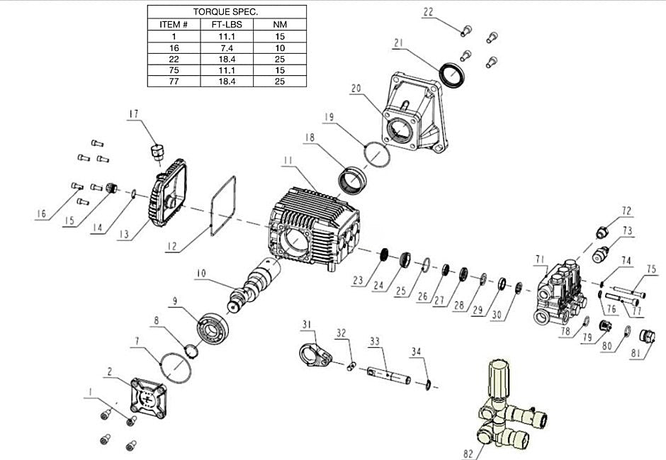 WP-4200-0MHB/0MKB (sn:11390469-99999999) Pump Assembly Parts by MiTM