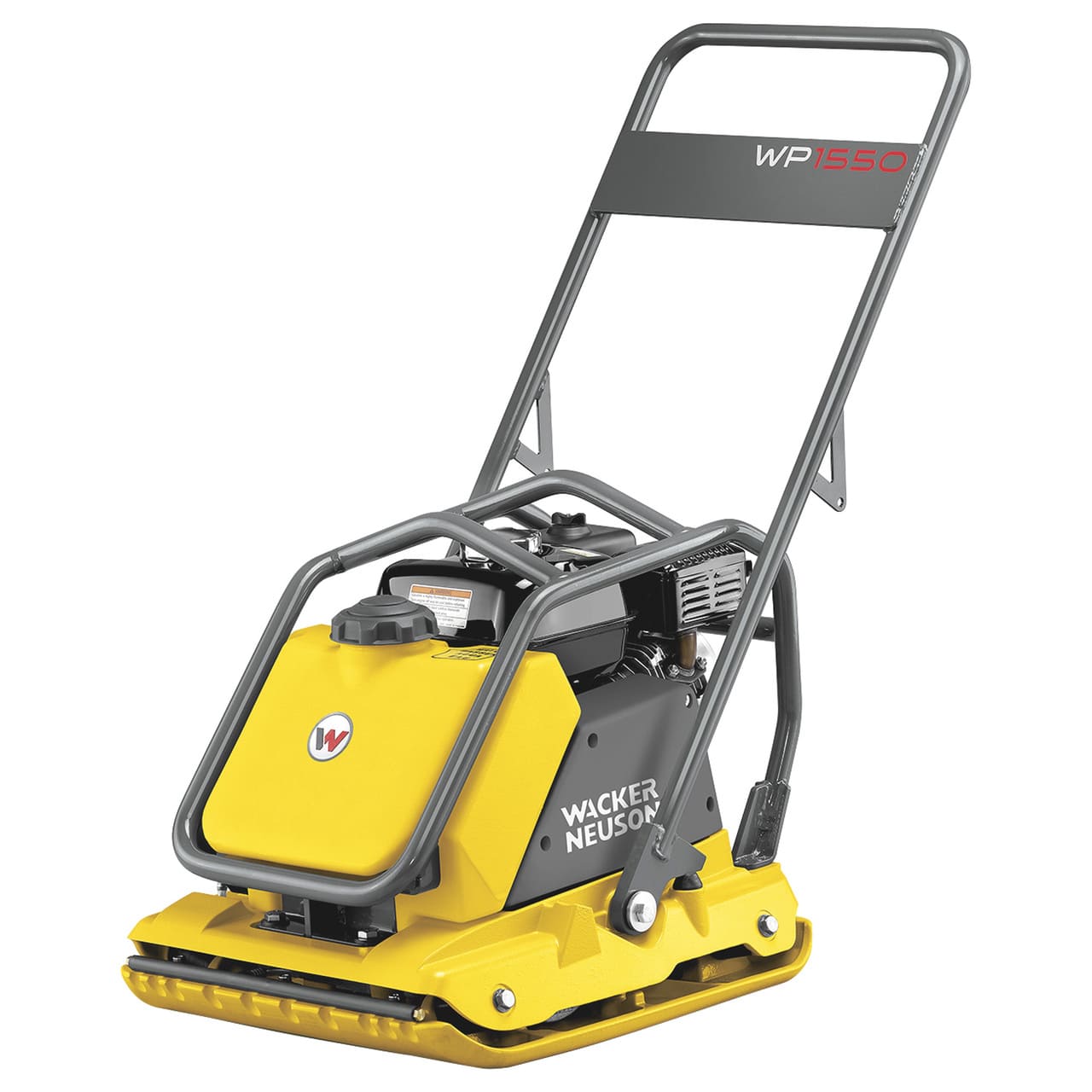 Wacker Neuson WP1550AW Single-Direction Plate Compactor with 19.6&quot; wide plate, 3372 lb compaction force, Honda Engine &amp; Water Tank. 5100018324