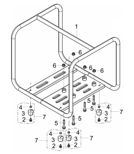 BE WP2065K Water Pump Frame Assembly Parts by BE Power Equipment