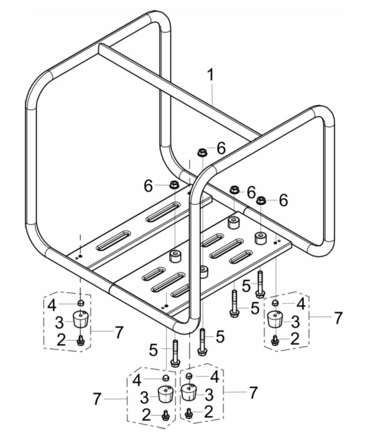 BE WP-2065K 2" Water Pump Frame Assembly Parts By BE Power equipment