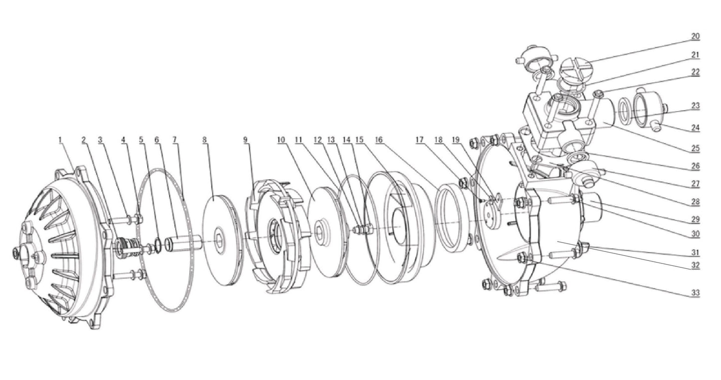 BE WS1565H Pump Assembly Parts by BE Power Equipment