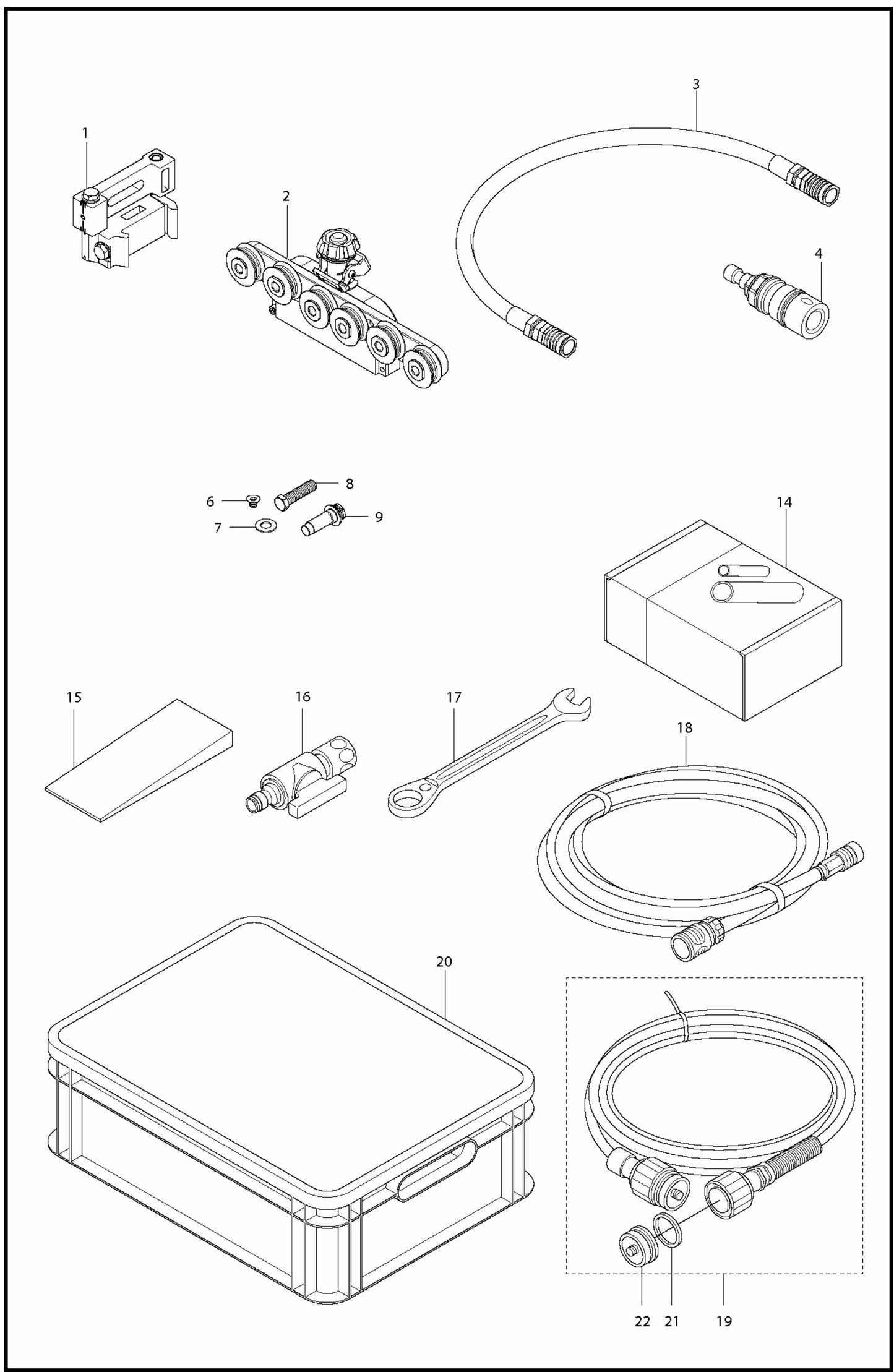 WS 220 Accessories Assembly Parts