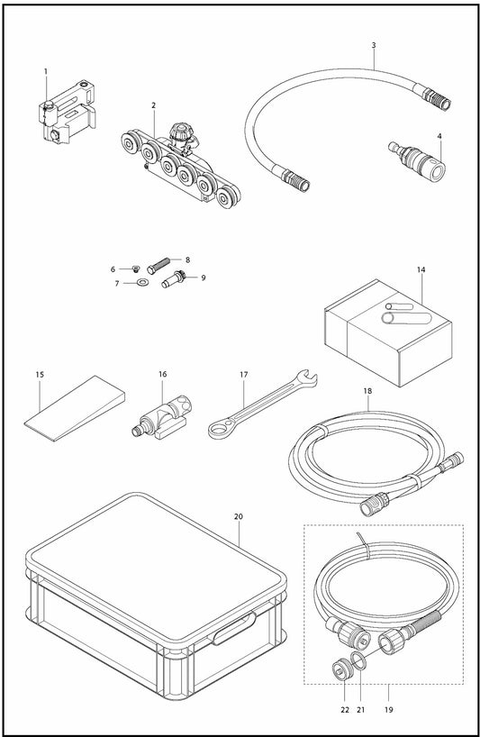 WS 220 Accessories Assembly Parts
