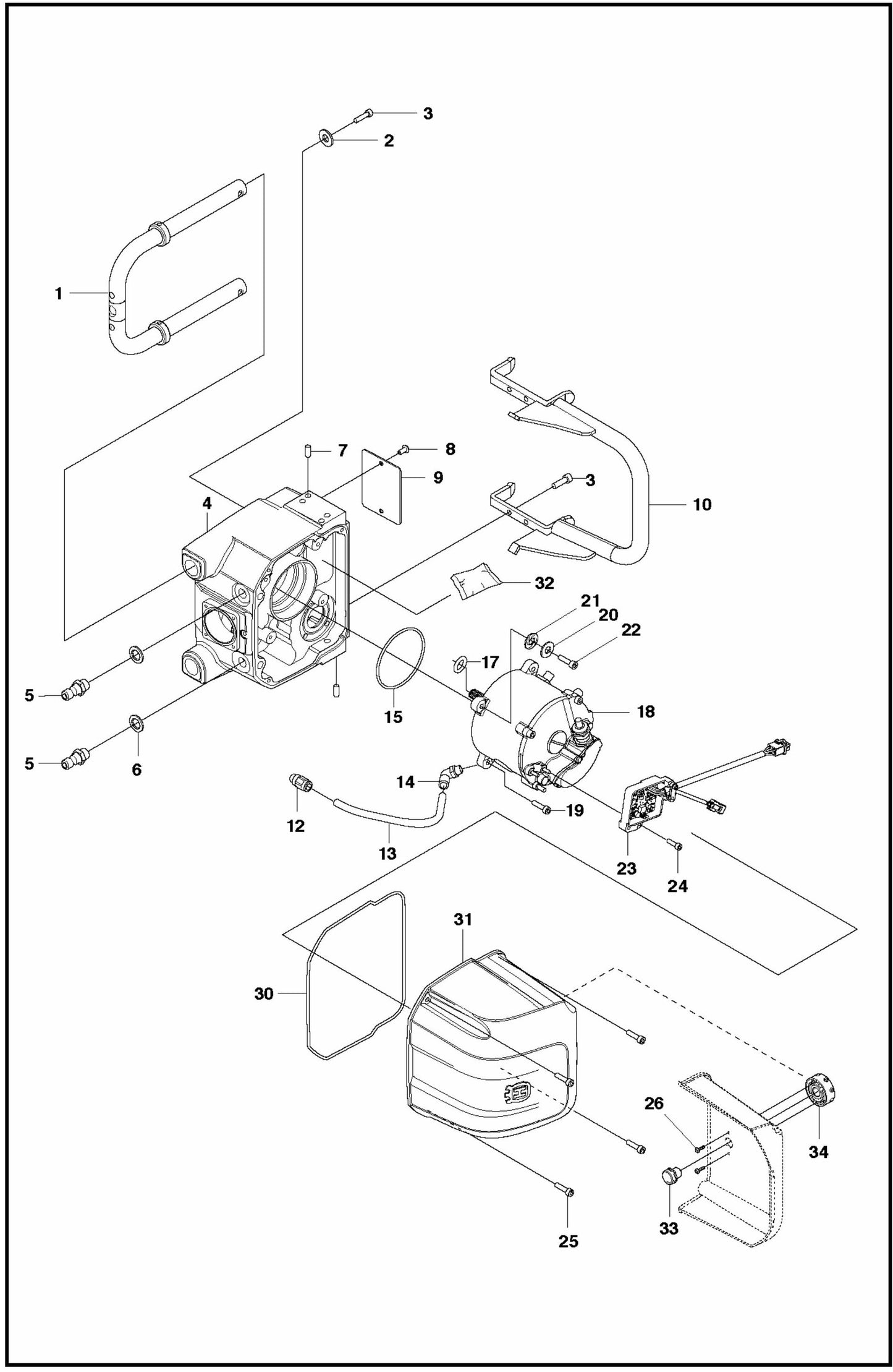 WS 220 Saw Head Assembly Parts