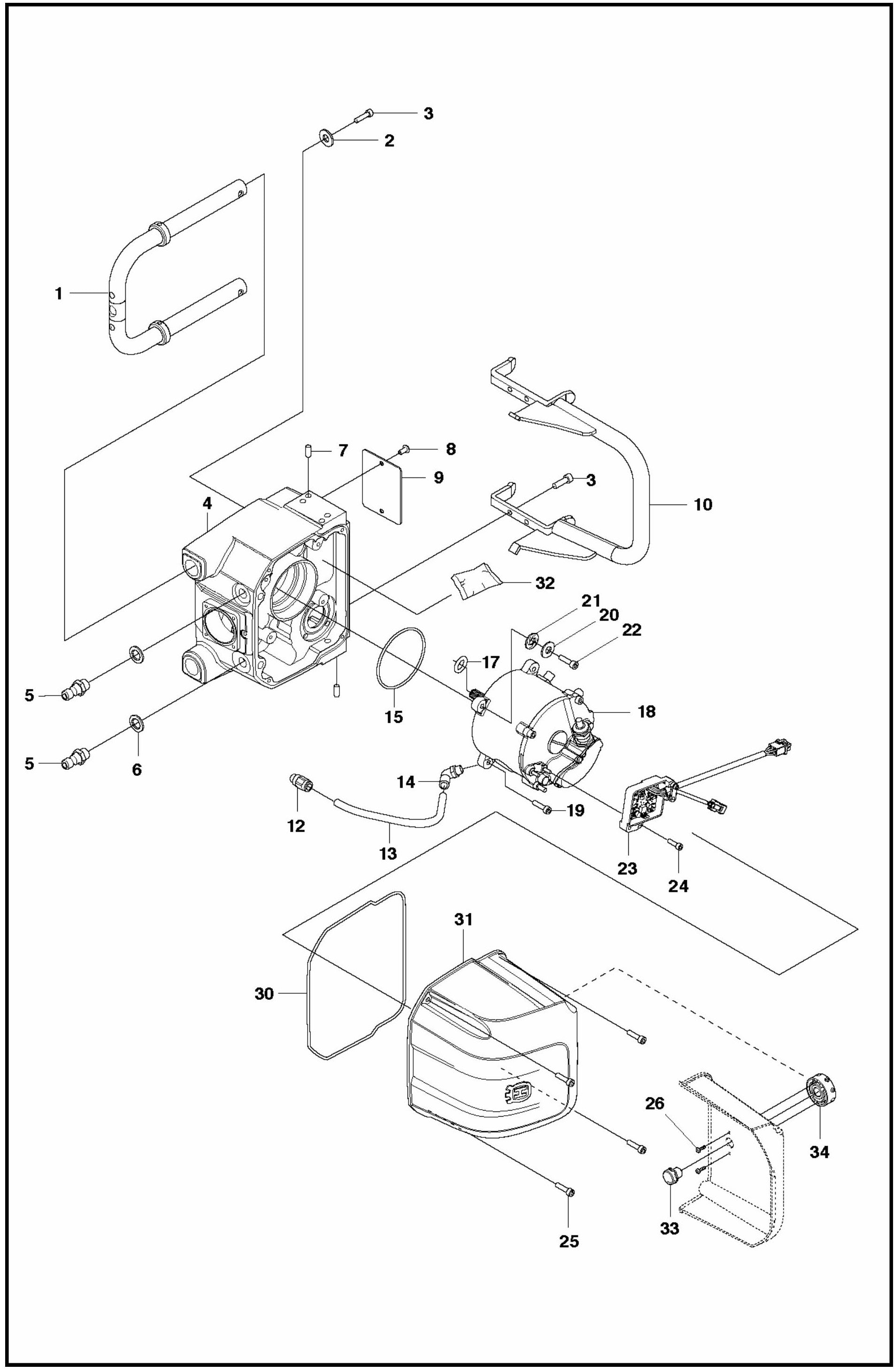 WS 220 Saw Head Assembly Parts