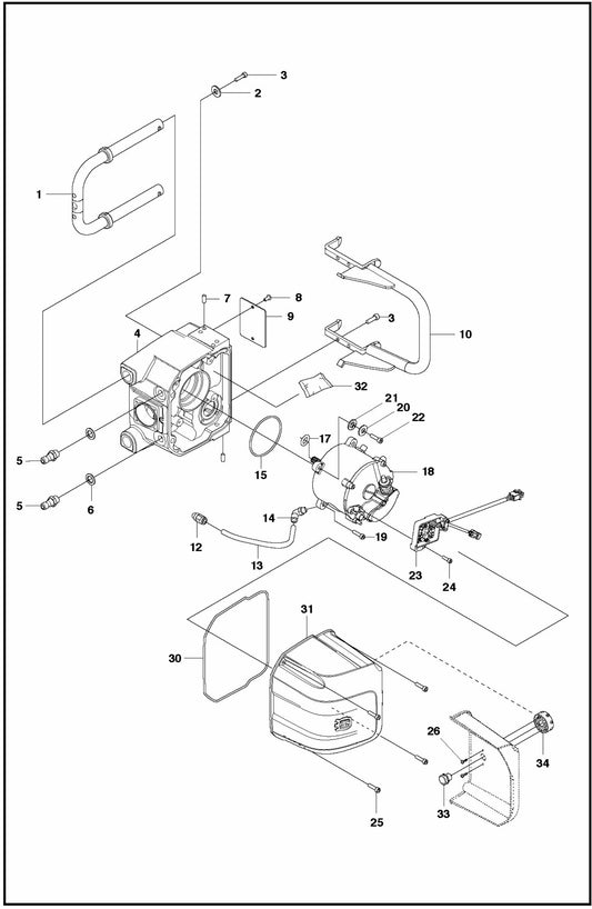 WS 220 Saw Head Assembly Parts