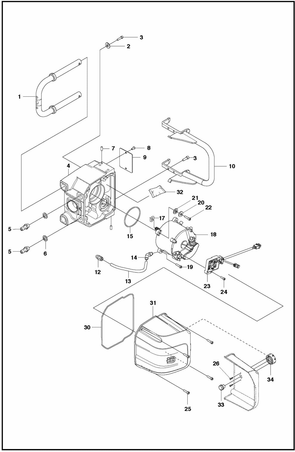 WS 220 Saw Head Assembly Parts