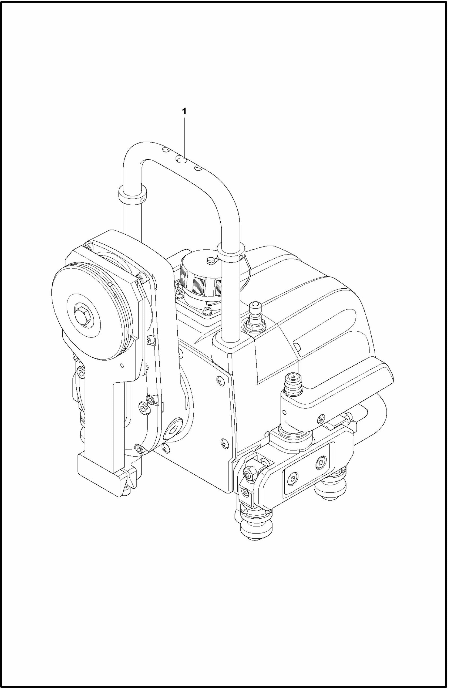 WS 220 Saw Head, Complete Assembly Parts